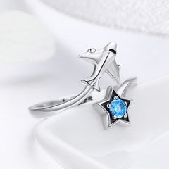 Korean Style Sterling Silver Airplane Ring
