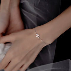 Versatile Simple Diamond Paper Airplane Bracelet