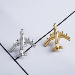 Airplane brooch female simple