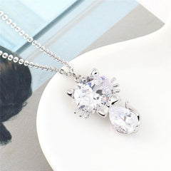 Zircon Necklace Cute Cady Kitten Girl Pendant