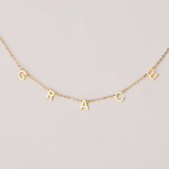 Custom Cute Multi Letter Name Necklace