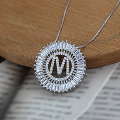 Classic A-Z Initials Letter Name Pendant Necklace