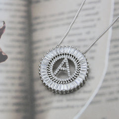 Classic A-Z Initials Letter Name Pendant Necklace