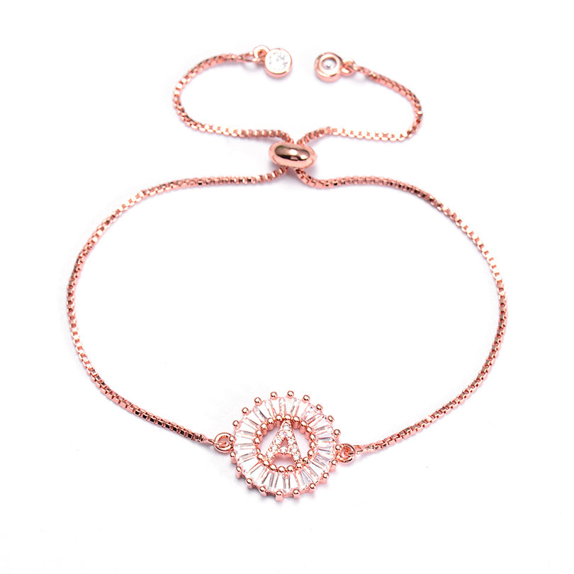 Twenty-six letter chain bracelet