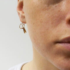 Small Scissors Shaped Earring Alloy Earring