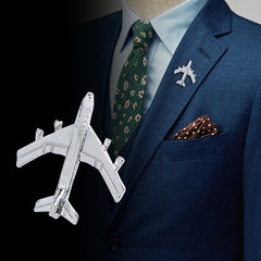 Airplane brooch female simple
