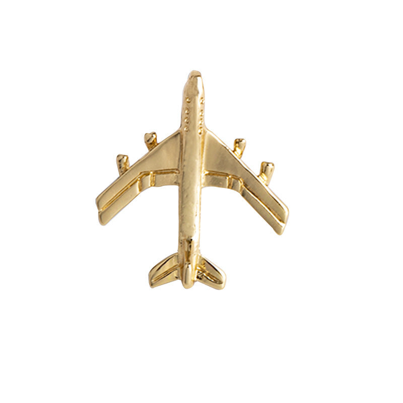 Airplane brooch female simple