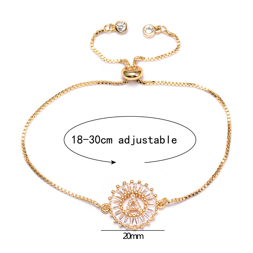 Twenty-six letter chain bracelet