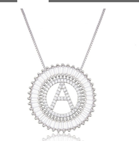 Classic A-Z Initials Letter Name Pendant Necklace