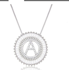 Classic A-Z Initials Letter Name Pendant Necklace