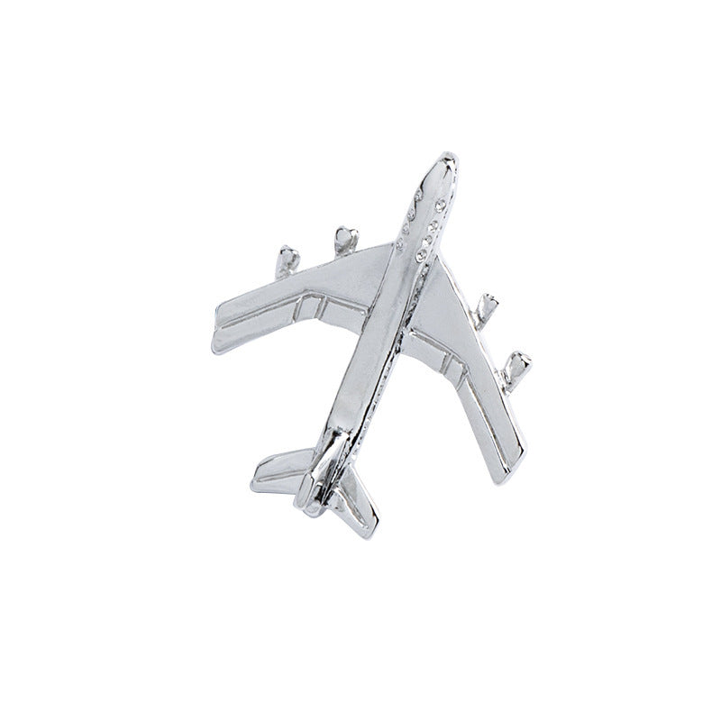Airplane brooch female simple