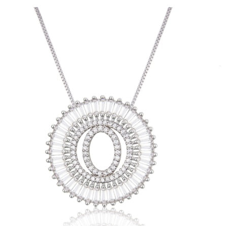 Classic A-Z Initials Letter Name Pendant Necklace