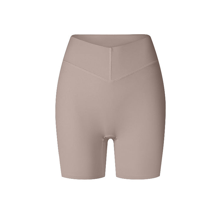 Autumn And Winter Sports Shorts Peach Hip High Elastic Shaping