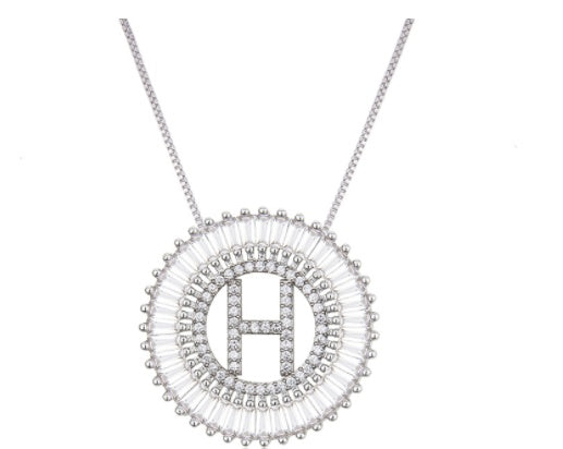 Classic A-Z Initials Letter Name Pendant Necklace