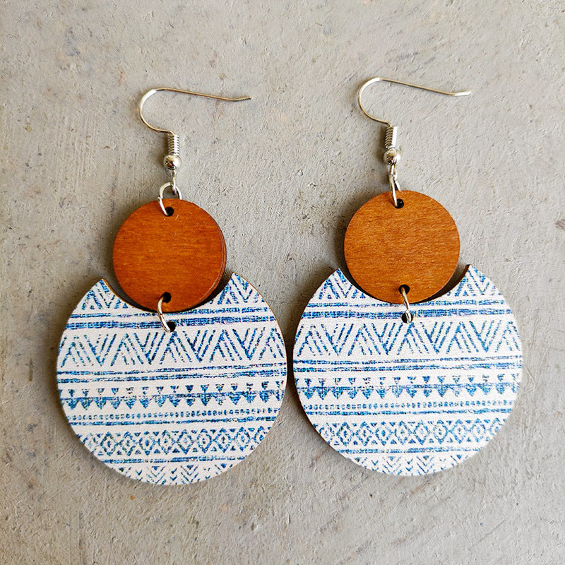 Bohemian Earring Floral Print Earrings
