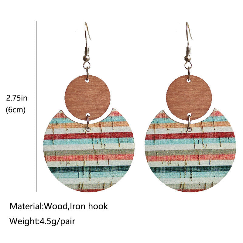 Bohemian Earring Floral Print Earrings