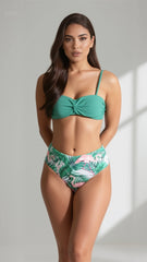 Printed bikini swimsuit