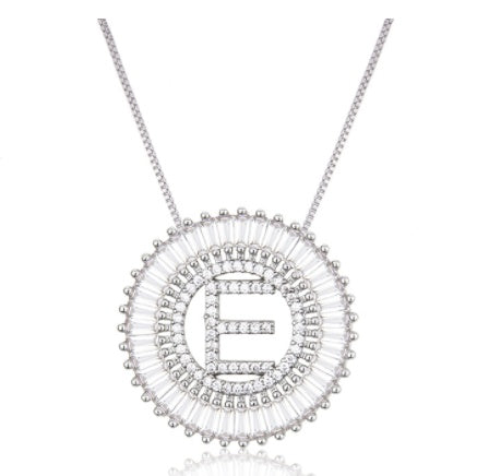 Classic A-Z Initials Letter Name Pendant Necklace