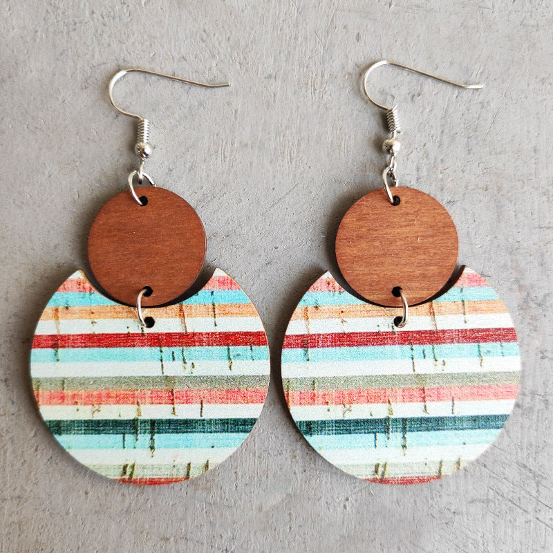 Bohemian Earring Floral Print Earrings