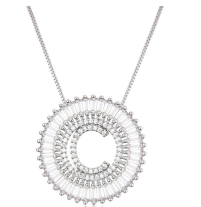 Classic A-Z Initials Letter Name Pendant Necklace